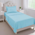 Mejoroom Twin Sheet Set - Hotel Collection Twin Sheets - Bedding Sheets & Pillowcases with Deep Pocket Fitted Sheet, Breathable, Wrinkle & Fade Resistant - 3 Piece(Baby Blue)