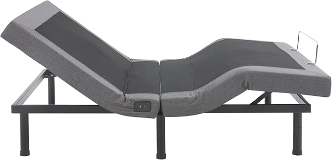 Full Premier Adjustable Base with Massage, Wireless Remote, USB Port-Ergonomic Head and Foot Incline