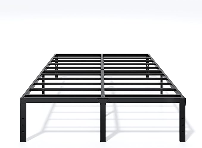 Metal Bed Frame Full Size - 16 Inch Heavy-Duty Full Platform Bed Frame No Box Spring Needed, Easy Assembly, Noise-Free, Sturdy Mattress Foundation, Underbed Storage Space
