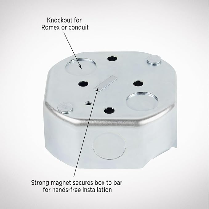 Westinghouse 0110000 Saf-T-Brace for Ceiling Fans, 3 Teeth, Twist and Lock,Silver(Pack of 1)