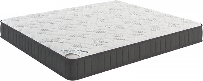 Ottomanson King 9" Hybrid Mattress - Medium-Firm Support - Made in USA - Individually Pocketed Coils & CertiPUR-US Foam - Fiberglass-Free - Bed in a Box