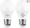 YukiHalu, A15 Appliance Light Bulb, 60W Equivalent for Range Hood/Refrigerator Light Bulb/Ceiling Fan Light, 600 Lumens 7W 120V 2700k Soft White E26 Base, Waterproof, Not Dimmable, 2-Pack