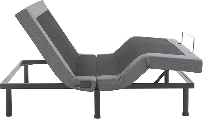 Full Premier Adjustable Base with Massage, Wireless Remote, USB Port-Ergonomic Head and Foot Incline