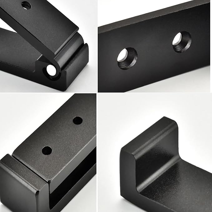 OHIYO Folding Coat Hooks 4pcs Foldable Hook Wall Mounted for Hanging Coat, Jacket, Towel Heavy Duty Wall Hooks Aluminum Alloy Fold up Hooks Headphones Holder Bearing Load 33lb (Black)