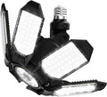 Adiding LED Garage Light Rotatable, Bright Basement Shop Ceiling Bay Lighting Fixture w/ 6 Adjustable Panels Screw in E26 E27 Bulb Base for Attic, Shed, Warehouse, Home Gym, Utility, Workshop