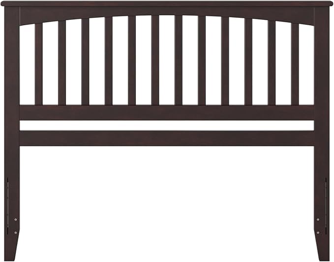 AFI, Mission Queen Solid Wood Headboard with Attachable Charger, Espresso