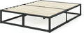 Zinus Joseph 14 Inch Platform Bed Frame, Wood Slat Support, No Box Spring Needed, Eco Friendly WonderBox(TM) Packaging, Easy Assembly, Black, Full