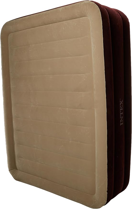 Intex Comfort Dura-Beam Airbed Internal Electric Pump Bed Height Elevated (2020 Model)