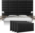 Vänt Upholstered Wall Panels - Queen/Full Size Wall Mounted Headboards - Weave Steel - Set of 4 Panels (Each Individual Panel 30"x11.5")