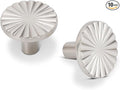 10 Pack Kitchen Cabinet Knobs Round Sunflower Dresser Knob Modern Drawer Hardware Cupboard Handles Furniture Knob for Bathroom Single Hole Knobs for Wardrobe Nickel TYH-BN-K10