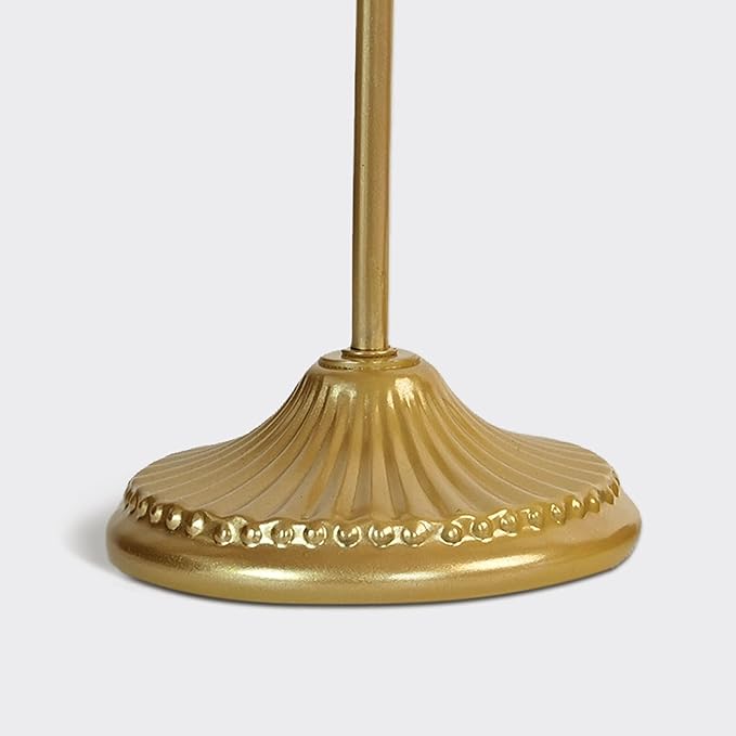 Bow Taper Candle Holders, Set of 2 Candle Stick Holders Set, Modern Decorative Centerpiece for Table Mantel Wedding Housewarming Gift (Vintage Gold)