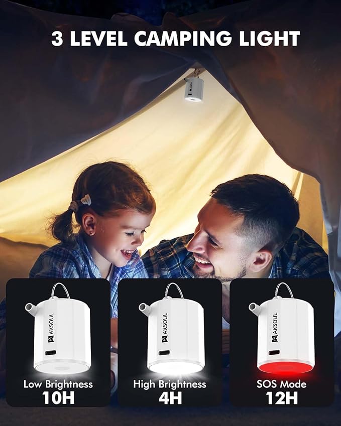 AKSOUL Portable Air Pump for Inflatables: Electric Pumps for Air Mattress Air Bed Pool Floats Raft (Basic & Tiny & Upgraded)
