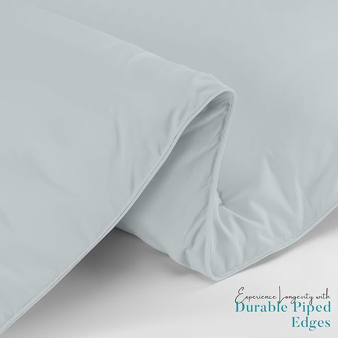 Utopia Bedding Comforter Duvet Insert, Quilted Comforter with Corner Tabs, Box Stitched Down Alternative Comforters King Size (Light Grey)