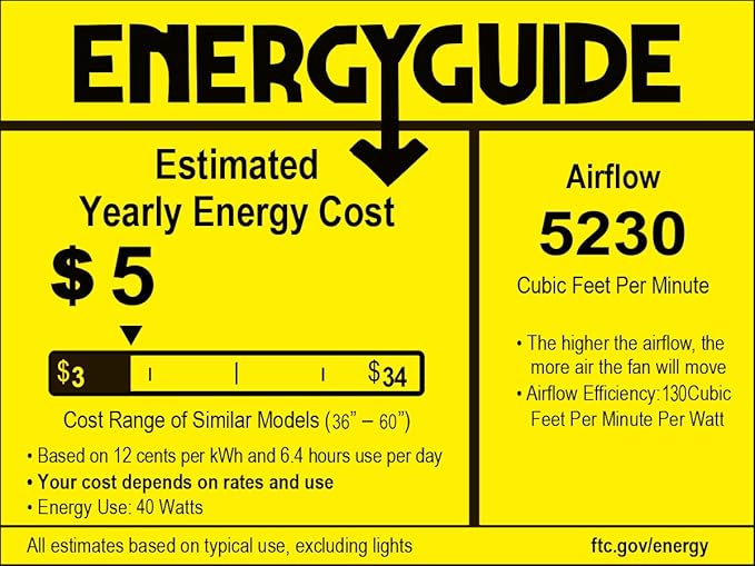 Sofucor Ceiling Fan Without Light, 52 Inch Low Profile Flush Mount Modern Ceiling Fan with Remote for Indoor Farmhouse Bedroom Living Room Outdoor Patio Porch, Reversible DC Motor, Noiseless