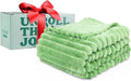 GO Premium Plush Soft Throw Blanket for Couch - Green Fleece Blanket for Living Room, Bedroom, Home Decor - Small Couch Blanket for Men, Women (50x60 Inches)