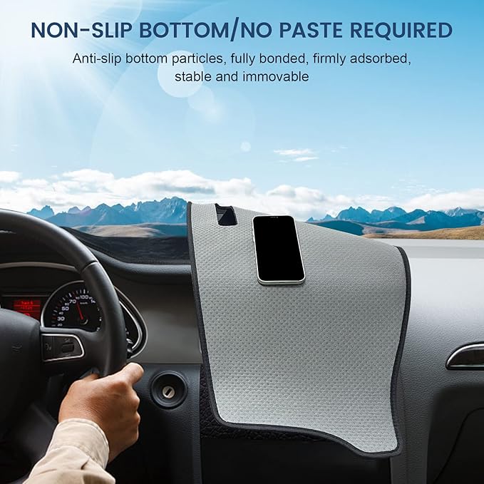 Dashboard Cover Mat Custom Fit for 2015 2016 2017 2018 2019 2020 Toyota Sienna Dash Cover Nonslip Dash Mat Protector Sunshade No Glare Black