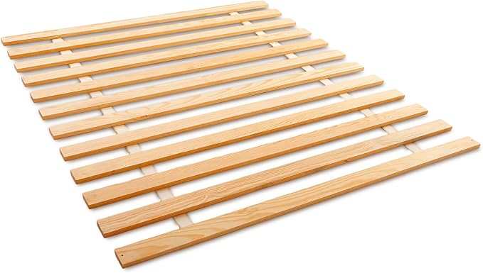 Hercules Bed Support Slats, Heavy-Duty Solid Pine Wood Bunkie Board, Xtreme, Queen Size - Wooden Mattress Frame and Platform - Easy Assembly for Beds