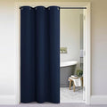 NICETOWN Doorway Curtain Room Divider Drape Screen Partitions, Vertical Blind for Sling Door, Blackout Window Curtains Privacy Blind for Patio (Navy, 1 Panel, 10ft Tall x 5ft Wide)