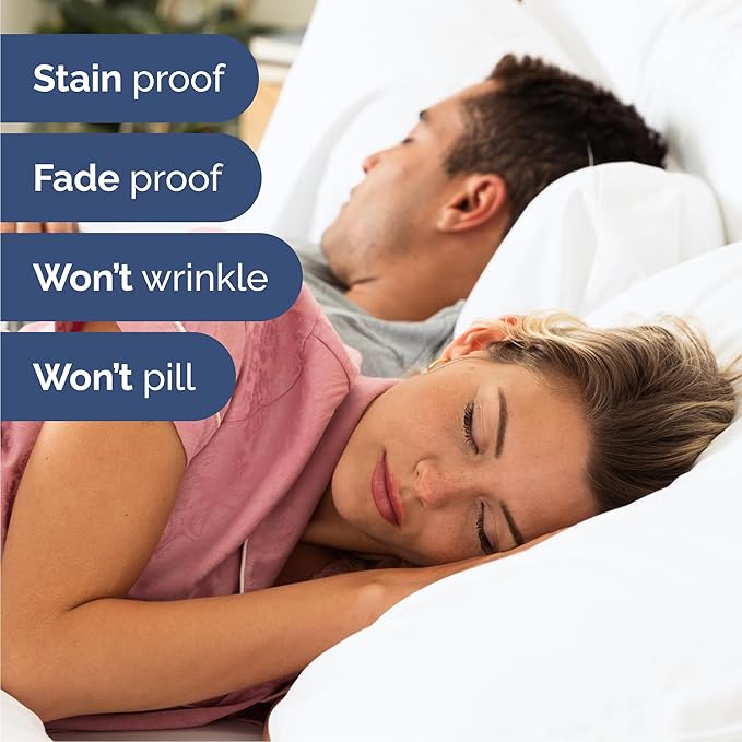 Cal King 6 Piece Sheet Set - Comfy Breathable & Cooling - Ultra-Soft Hotel Luxury Bedding Set with 8-16 Inch Deep Pockets - 1 Flat & 1 Fitted Sheet & 4 Pillowcases - Wrinkle Free & Easy Care - White