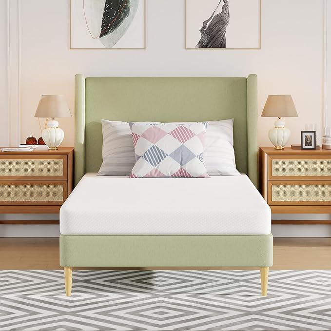 BestMassage | 5 Inch Twin XL Mattress | Gel Memory Foam | Medium Firm Feel | White | Bed in a Box, CertiPUR-US Certified | Pressure Relief, Cooling Ventilated Foam | Breathable Knit Cover