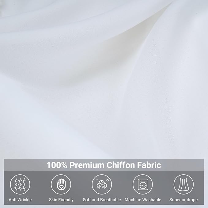 OldPAPA Kids Bed Canopy with Pom Pom Hanging Mosquito Net for Baby Crib Nook Castle Game Tent Nursery Play Room Decor，White