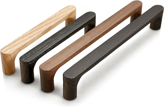 Walnut Round 5 in 2 pcs Wooden Drawer Pulls Handle pulls for cabinets Kitchen Cabinet Drawer pulls Cabinet Door Pull