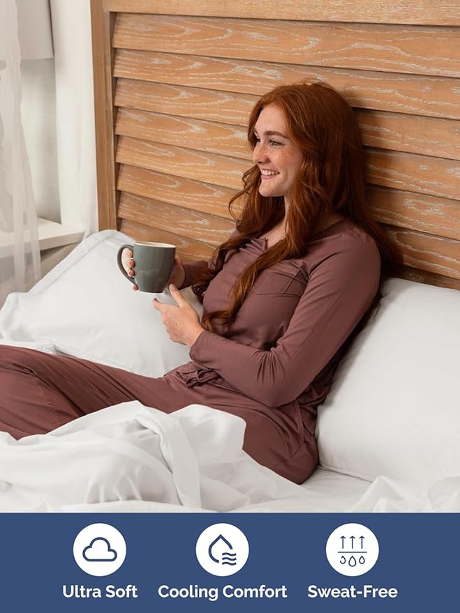 Extra Deep Twin Sheet Set - 4 Piece Breathable and Cooling Sheets - Hotel Luxury Bed Sheets Set - Easy Fit - Soft, Wrinkle Free and Comfy Sheets Set - Antique White Sheet Set with Extra Deep Pockets