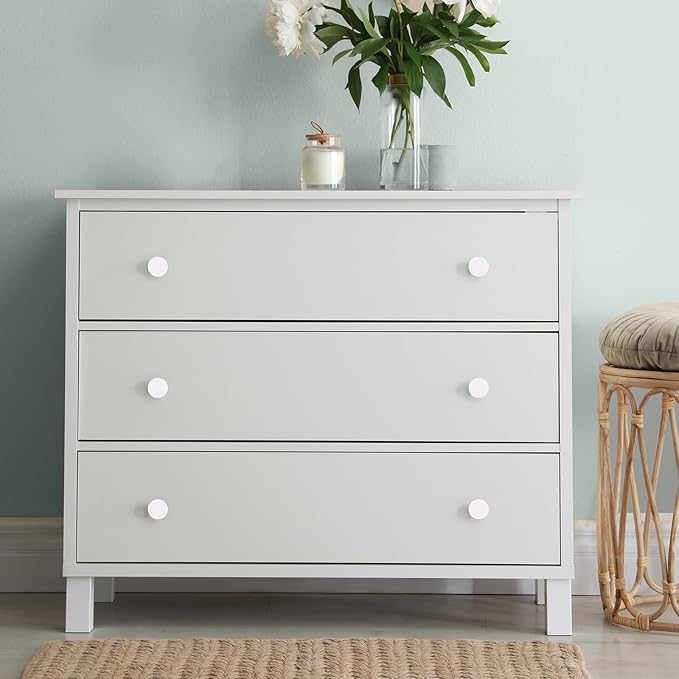 Ravinte 1 Pack Cabinet Knobs White Kitchen Cabinet Knobs Round Dresser Drawer Pulls Closet Door Pulls 1-1/5 Inch