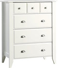 Sauder Shoal Creek Bedroom 4-Drawer Chest, in Soft White finish