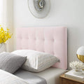 Modway Lily Biscuit Tufted Twin Performance Velvet Headboard, Pink