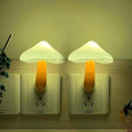 Night Lights Plug into Wall - 2-Pack Sensor LED Mushroom Light, Cute Energy Saving Mushroom Lamp for Kids Adults Living Room Bedroom Kitchen, Bathroom Toilet, Stairs, Hallway Corridor, Warm White