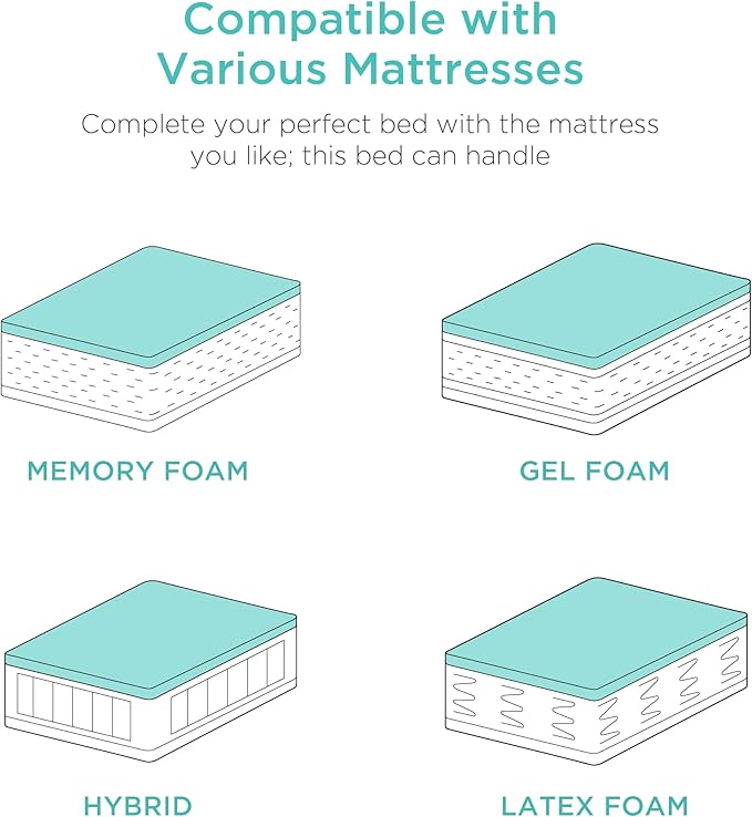 Best Choice Products Ergonomic Queen Size Adjustable Bed Frame, Electric Base w/Wireless Remote Control, Nightlight, Massager, 2 USB Ports
