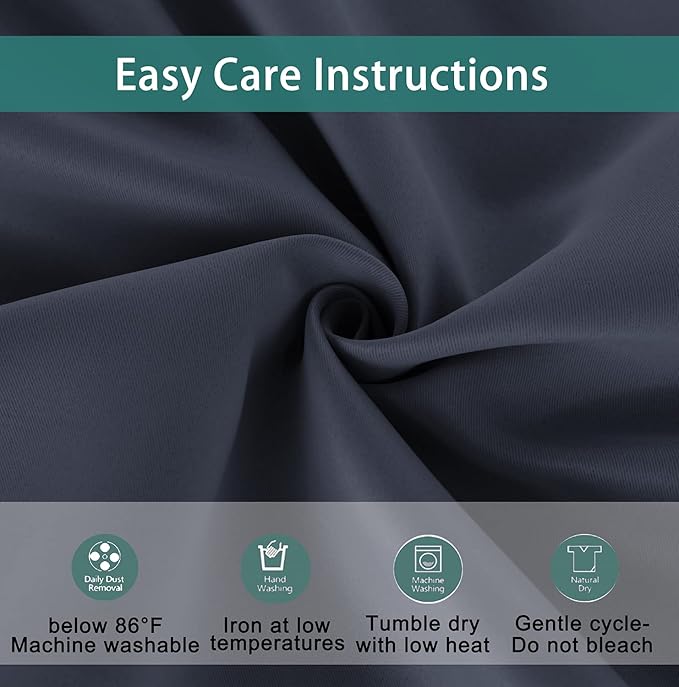 BONZER Mix and Match Curtains - 2 Pieces Branch Print Sheer Curtains and 2 Pieces Blackout Curtains for Bedroom Living Room Grommet Window Drapes, 54x84 Inch/Panel, Grey Dark, Set of 4 Panels
