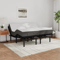 Blissful Nights e3 Split King Adjustable Bed Base Frame with 10" Medium Firm Gel Infused Memory Foam Mattress