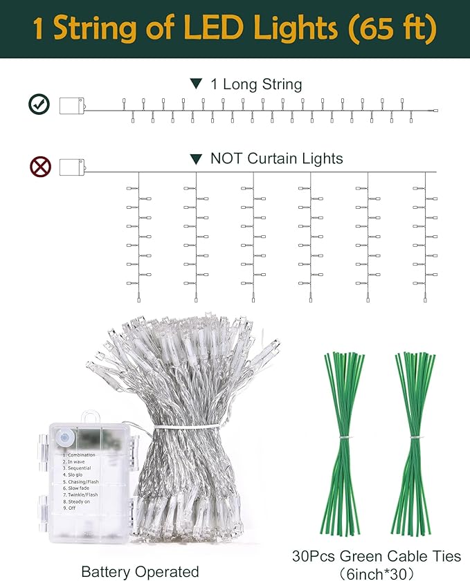 JACKYLED 24 Pack Artificial Ivy Vines with 200 LED String Light, Fake Plants Hanging Garland for Wall Room Bedroom Garden Office Wedding Party