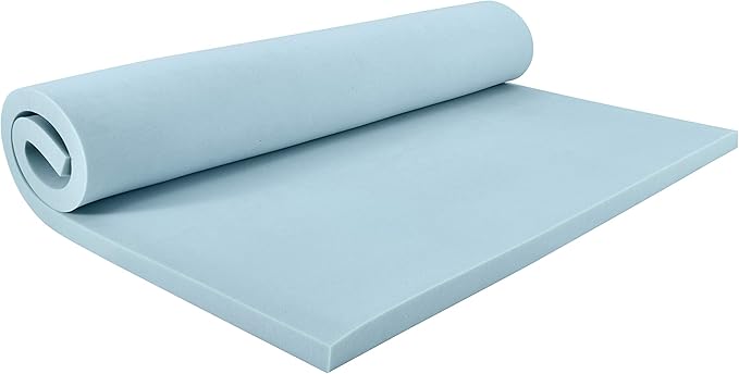 Sealy TrueForm 2" Memory Foam Mattress Topper, King, Blue