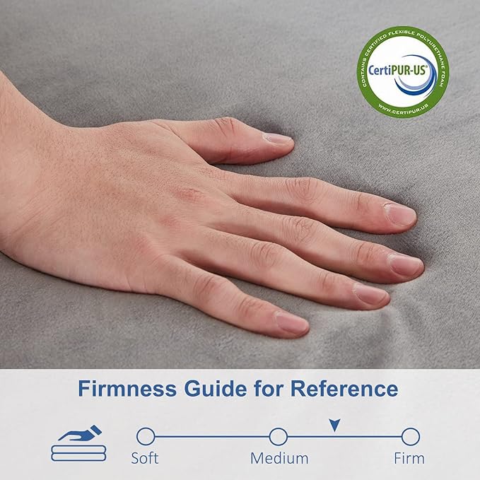 SINWEEK 4" Queen Folding Mattress with Storage Bag - Foldable Trifold Floor Bed Topper, CertiPUR-US Certified Guest Sleeping Pad, Machine Washable Cover & Waterproof Inner Lining