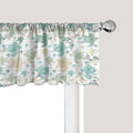 Ambesonne Turtles Window Valance Pack of 2, Illustration of Repeating Motifs of Animal Print in Assorted Tones, Rod Pocket Curtain Valances for Kitchen Bedroom, 54" X 12", Seafoam and Grey Yellow