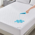 BEDLORE Waterproof Mattress Protector, King Size Noiseless Mattress Pad with Deep Pocket Fitted Up to 6-18 inches, Soft Noiseless Bed Mattress Cover Washable for Home, Bedroom, Hotel (White)