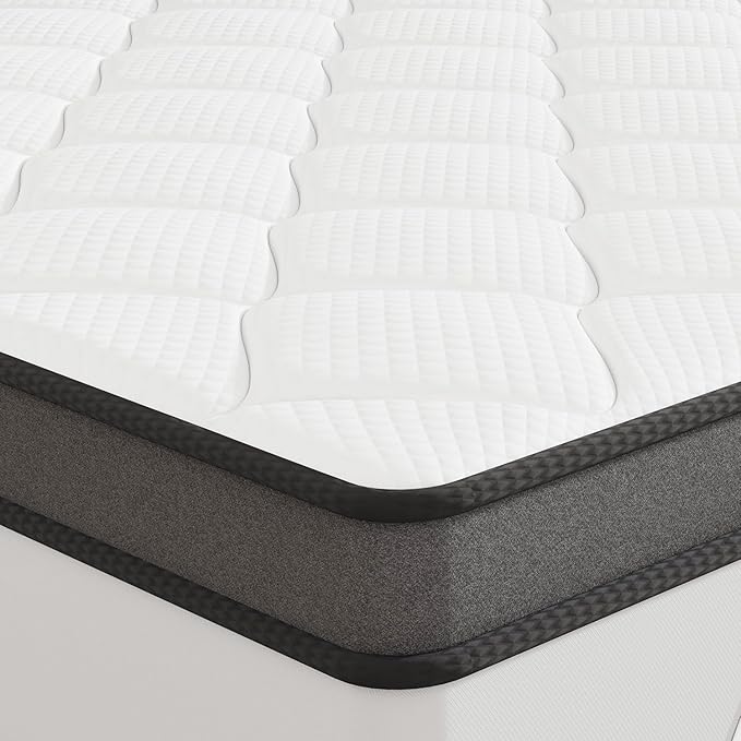 ELEMUSE 3 Inch Twin Memory Foam Mattress Topper, High Density Gel Foam Bed Toppers with Cooling Pillowtop for Back Pain Relief, Medium Firm Mattress Pad for Comfort Body Support