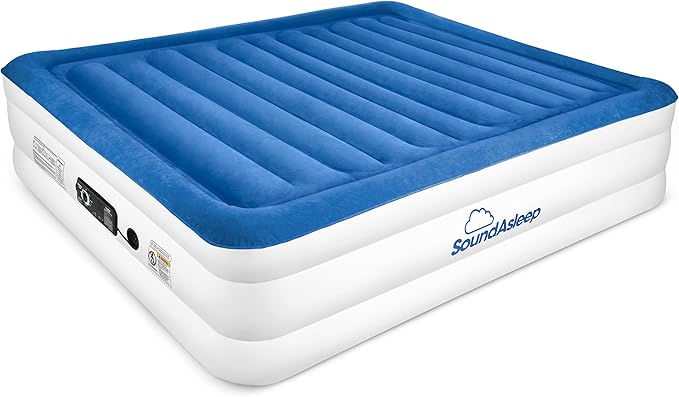 SoundAsleep Products CloudNine Series Air Mattress Includes Dual Smart Pump Technology - King Size
