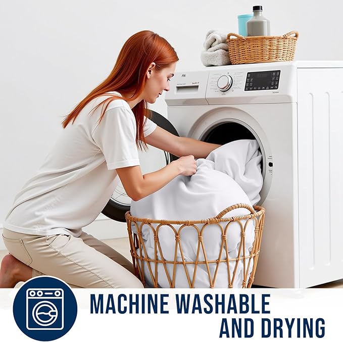 OLANLY Queen Quilted Fitted Mattress Pad – Soft Pillow Top Mattress Topper, Down Alternative Fill, Cooling Comfort Breathable Mattress Cover, Machine Washable Deep Pocket Mattress Protector, White