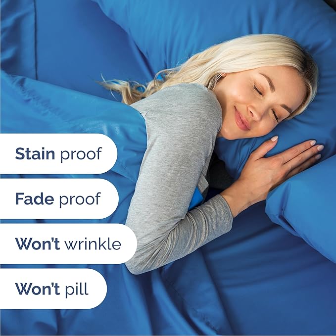 Queen 6 Piece Sheet Set - Comfy Breathable & Cooling - Ultra-Soft Hotel Luxury Bedding Set w/ 8-16 Inch Deep Pockets - 1 Flat & 1 Fitted Sheet & 4 Pillowcases - Wrinkle Free & Easy Care - Royal Blue
