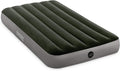 Intex 64777E Dura-Beam Standard Prestige Air Mattress: Fiber-Tech - Twin Size - Hand-Held Battery Pump - 10in Bed Height - 300lb Weight Capacity