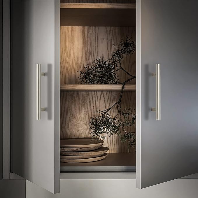 Ravinte 40 Pack 6 inch Cabinet Pulls Brushed Nickel Stainless Steel Kitchen Cupboard Handles Cabinet Handles, 3.5 inch Hole Center