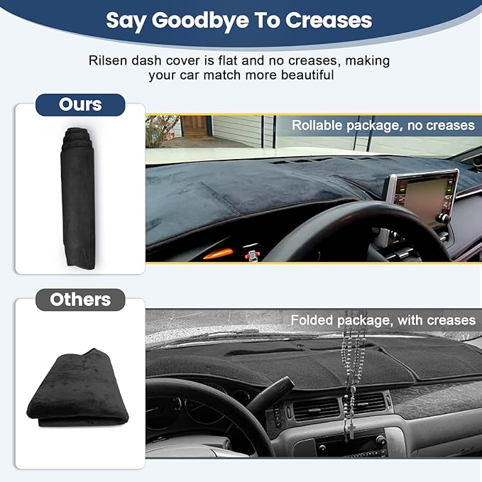 Dashboard Cover Mat Custom Fit for 2023 2024 2025 Kia Sportage (Hybrid)/NQ5 Dash Cover Nonslip Dash Mat Protector Sunshade No Glare Black