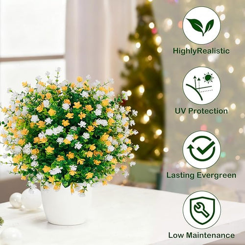 2 Pack 23'' Artificial Xmas Tree,Fake Boxwood Topiary Ball Trees with Spike Outdoor Christmas Decoration,Faux Shrubs Evergreen Blooming Plants Bushes for Urn Filler Porch Potted Entrance Driveway