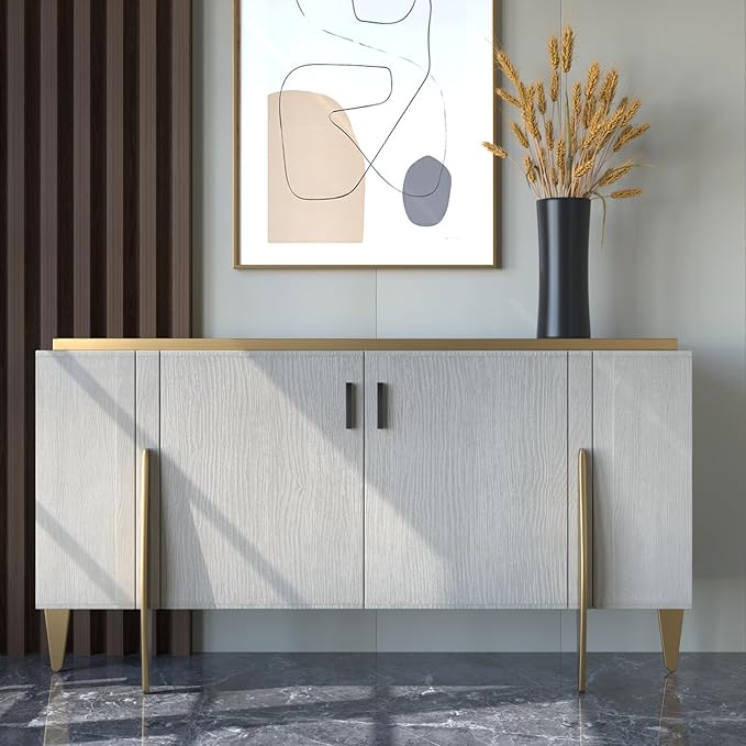 homdiy 5 Pack Adjustable Brushed Nickel Cabinet Pulls 2" to 8.8" (51-224mm) Adjustable Hole Distance Drawer Pulls