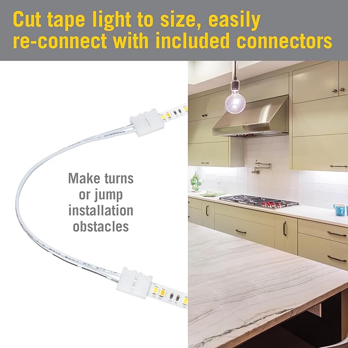 Armacost Lighting 421501 Ribbon Flex Home Tunable White LED Tape Light Kit with Remote, 16 ft