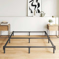California King Size Bed Frame, 7 Inch Metal Basics Bed Frame,Low Profile Base for Box Spring, 9-Leg Support, Noise-Free, Easy Assembly, Black